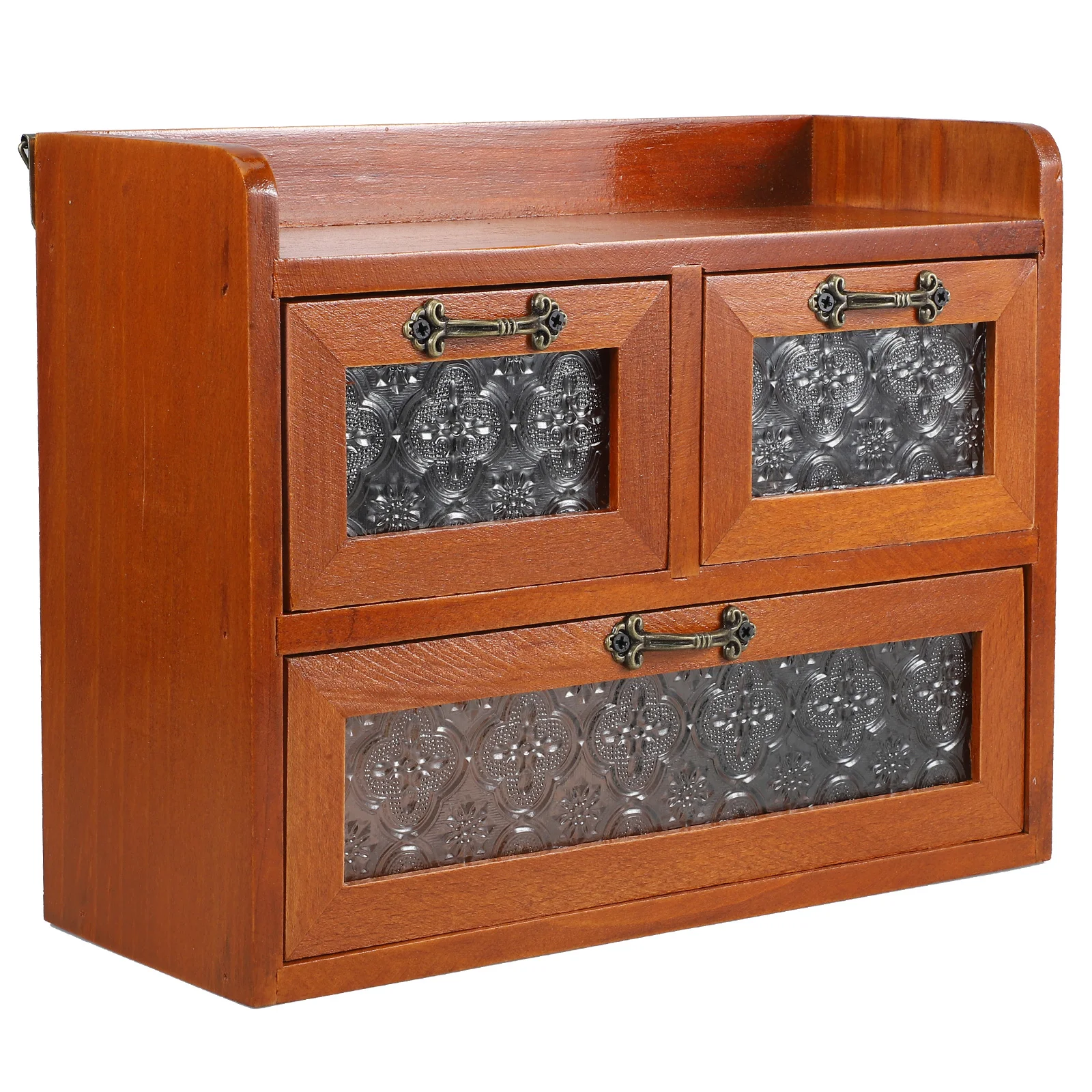 

Деревянный настольный органайзер с крышкой, шкаф для косметики, витрина, органайзеры и хранение, милая аптекарийная столешница, поделки для макияжа