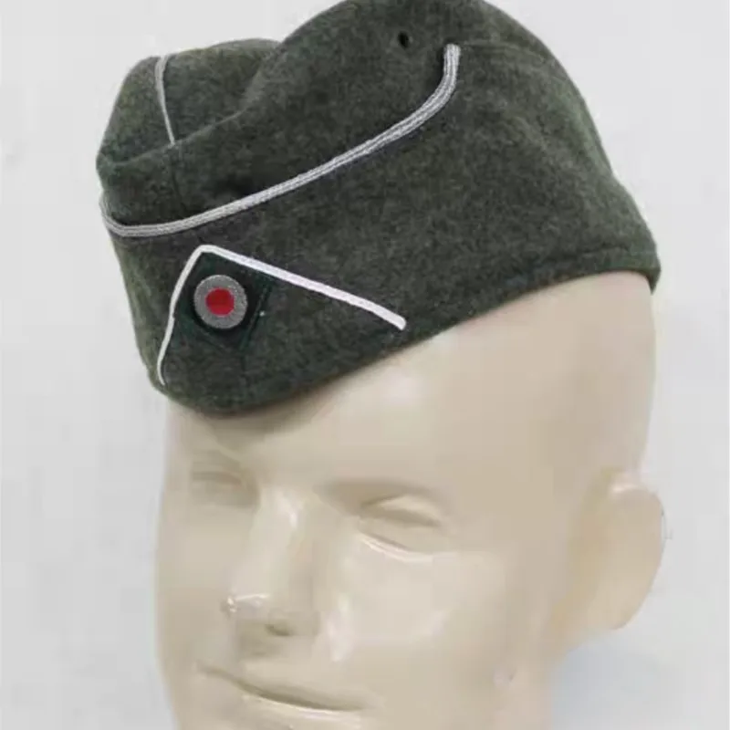 German Vintage Military Wool Fabric M34 Boat Cap, Field Cap , Casual Hat
