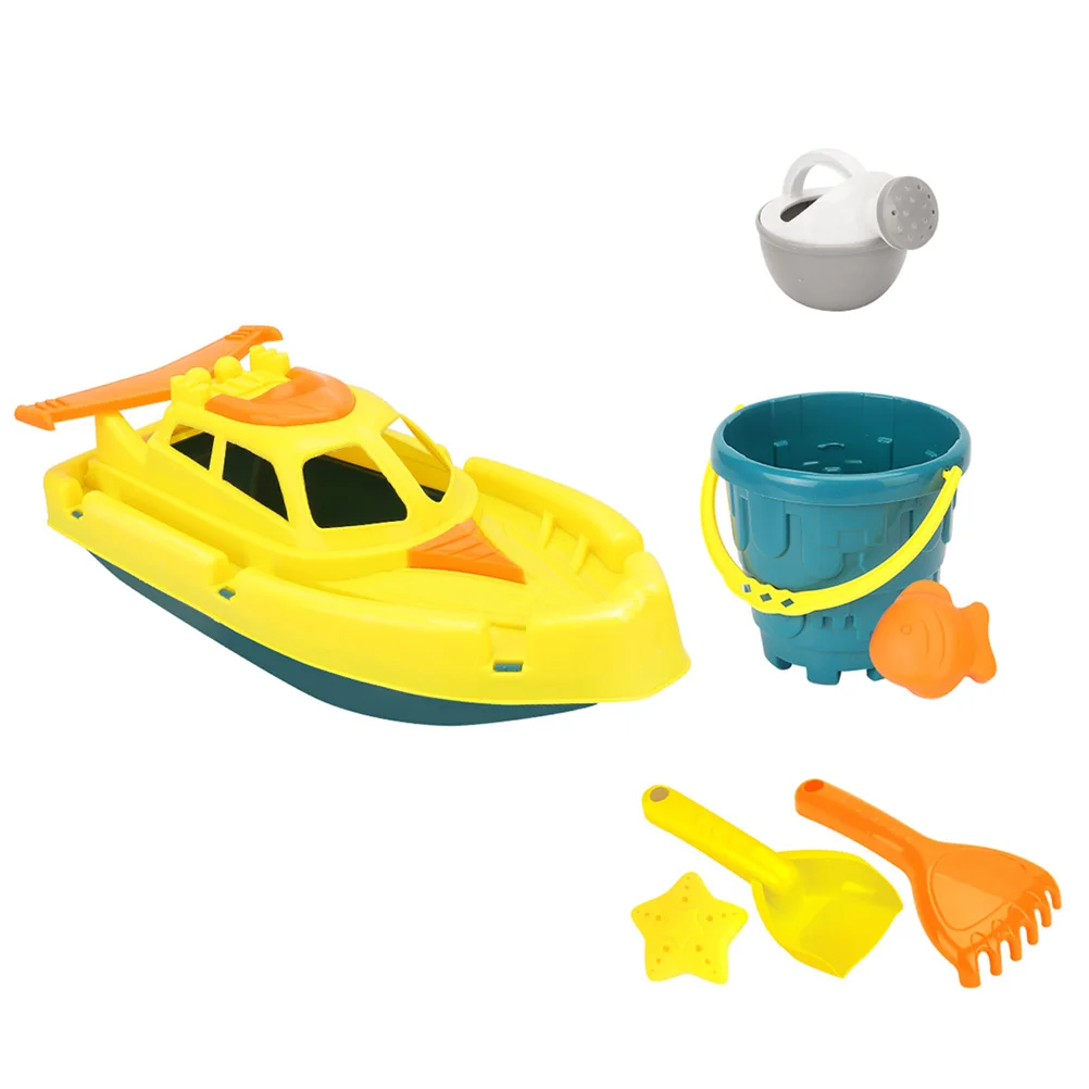 1 Set Beach Playthings Yacht Sand Toys Summer Kids Seaside Toys Random Color beach playing set children beach toy