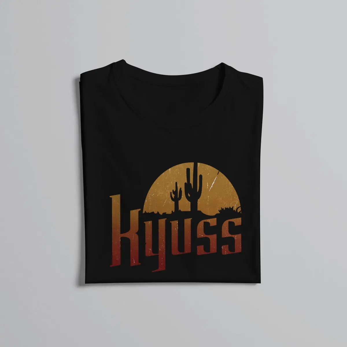 Kyuss Round Collar TShirt Heavy Metal Original Polyester T Shirt Man\'s Clothes Individuality