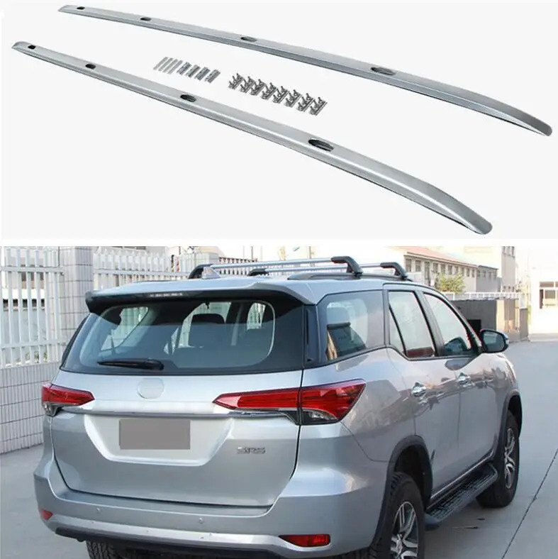 

Roof Racks Fit For Toyota Fortuner 2016 2017 2018 2019 2020 2021 Top Roof Rack Rail Luggage Cross Bar Aluminum Alloy