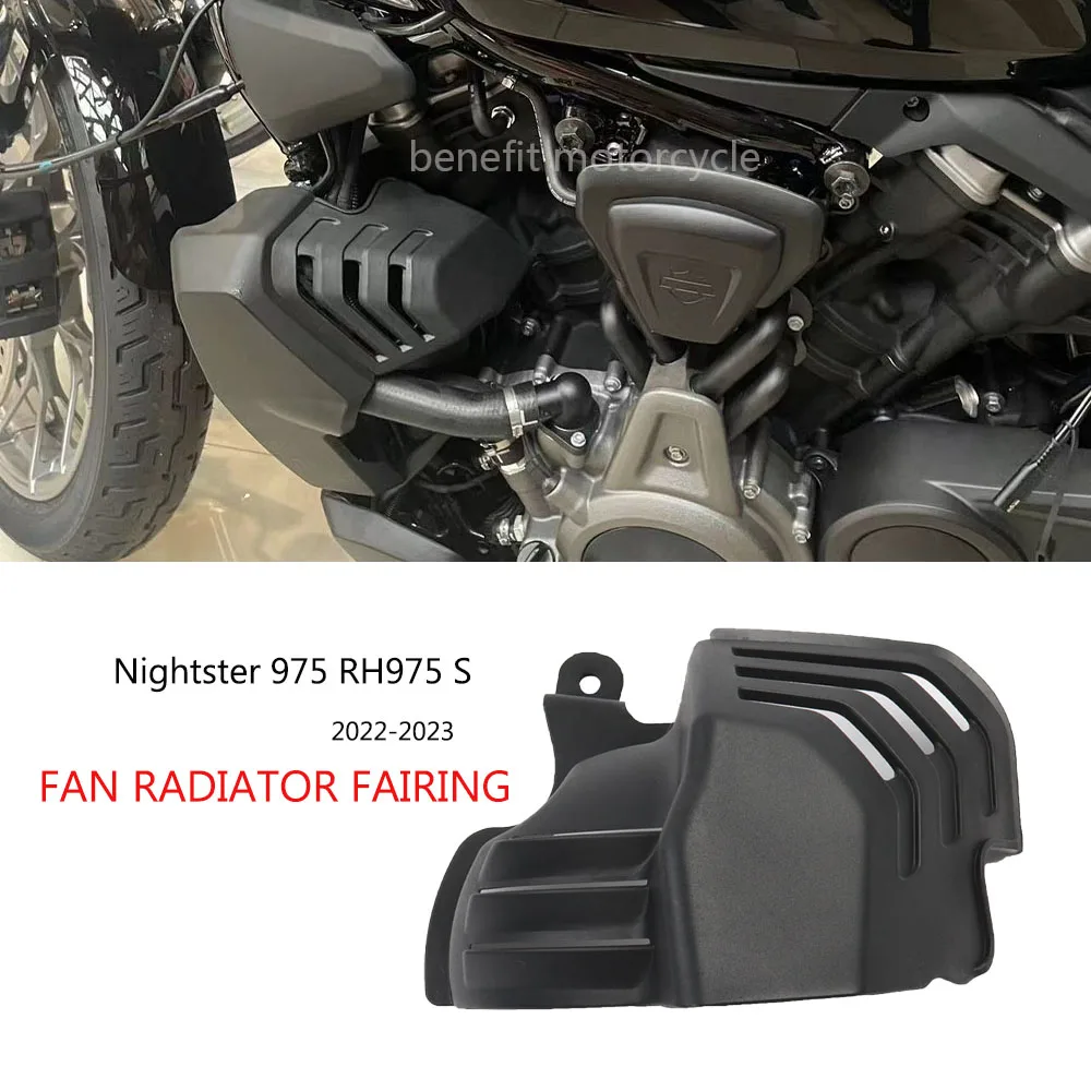 Moto Ventola Radiatore Copertura Carena Raffreddamento A Caldo Deflettore Dell'aria Spoiler Guard Per Harley Nightster 975 RH975 S 2022 2023