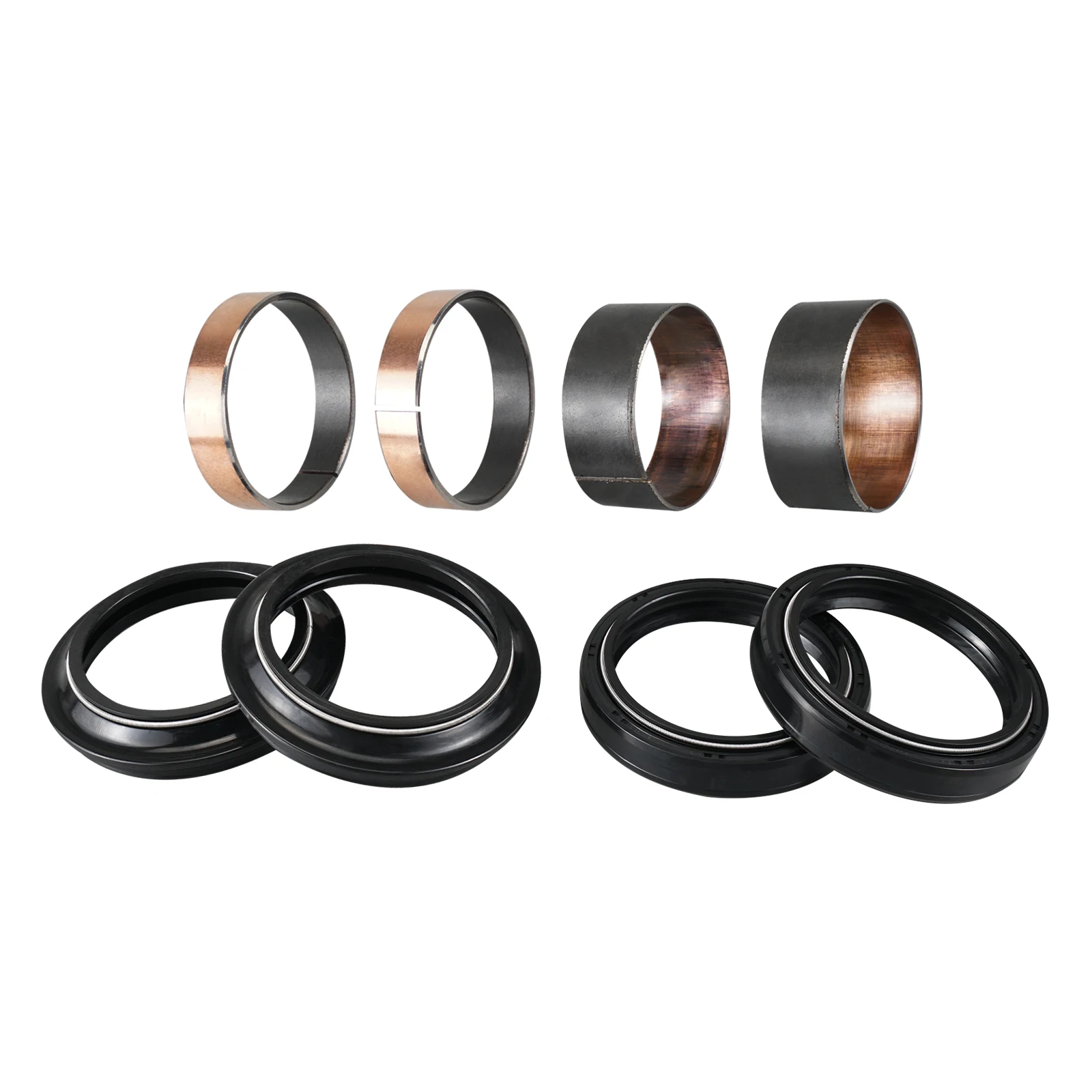 

For Yamaha YZ125 YZ250 1996-2003 YZ250F WR250F 01-03 YZ450F WR450F 2003 Fork Oil Seals Rebuild Dust Seals Fork Slider Bushings