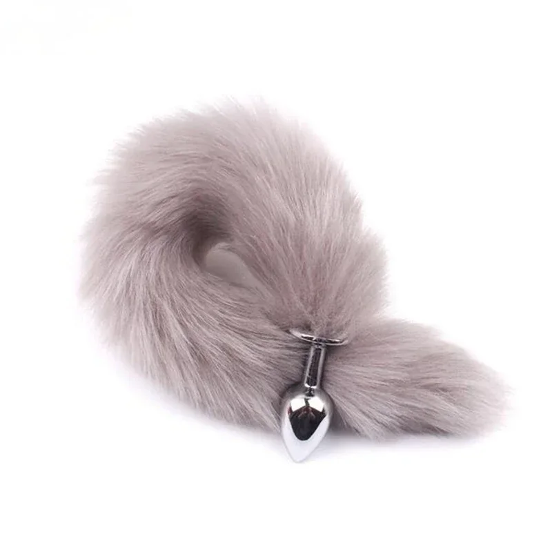 Sexy Fox Tail Butt Plug Anal Toys for Women Men Stainles Steel Smooth Anal Plug Anus Stimulate Adult Product Sex Accessories