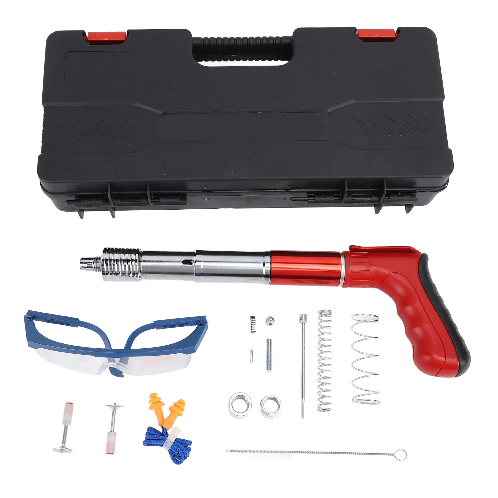 Pistola sparachiodi da parete Mini pistola sparachiodi manuale in acciaio Potenza regolabile portatile per parete Soffitto Acqua Elettricità Decorazione Strumento domestico