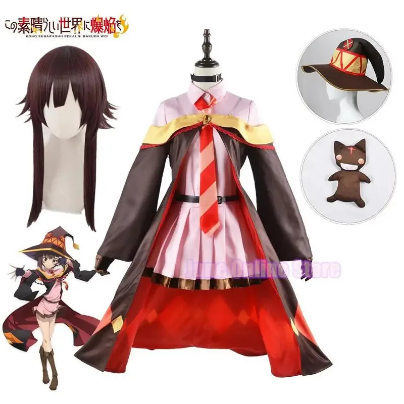 

Bear's Den Halloween KonoSuba Megumin Cloak Dress Uniform full set Outfit God's Blessing on this Wonderful World Anime New 2025