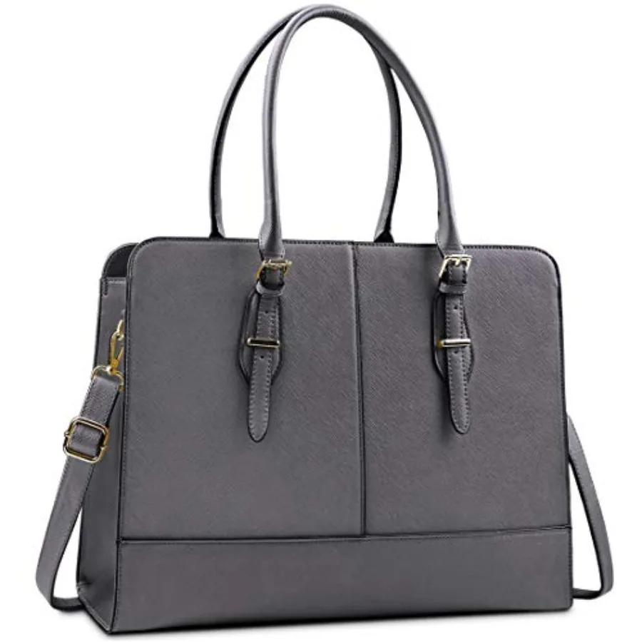 

Женская кожаная сумка для ноутбука 15,6 дюймов, деловая сумка-тоут, водонепроницаемый портфель для компьютера, деловая офисная сумка-мессенджер
