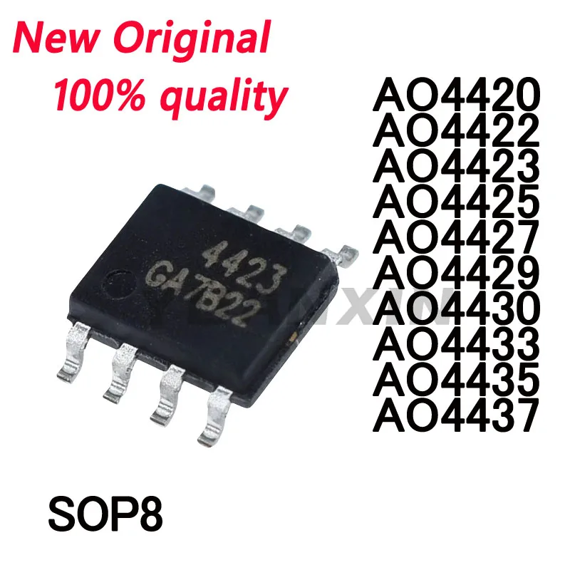 10/PCS New Original AO4420 AO4422 AO4423 AO4425 AO4427 AO4429 AO4430 AO4433 AO4435 AO4437 SOP8 chip In Stock