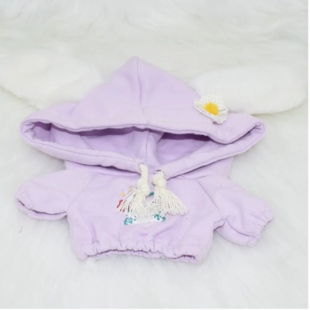 Sudaderas con capucha de conejo hechas a mano de dibujos animados para muñecas, trajes de sudadera de algodón, ropa de muñeca de moda para muñecas BJD 1/12, accesorios de traje de juguete