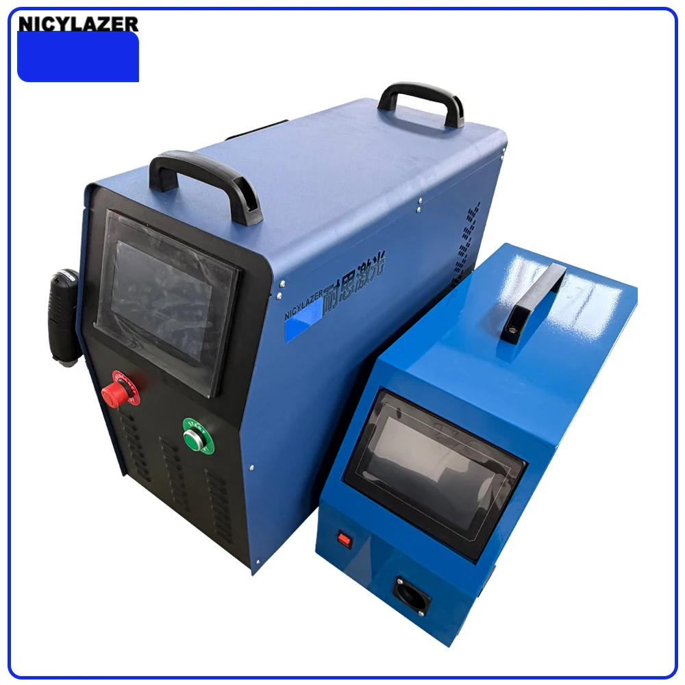 NICYLAZER Air-Cooled Handheld Laser Welder, 3-in-1 Portable Fiber Laser for Cutting Cleaning Rust Removal, 800W-2000W Welding Ma