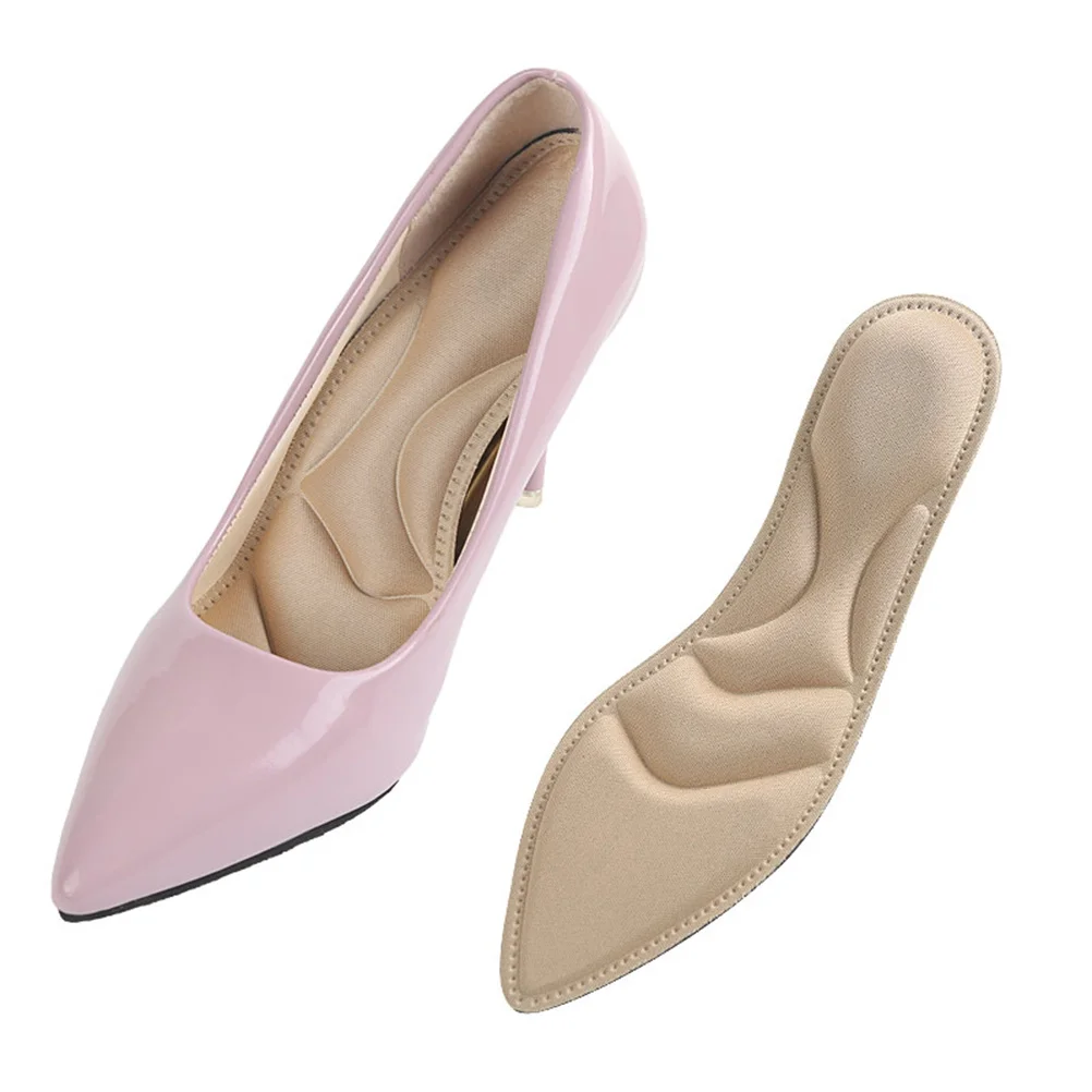 

Pair 4d Sponge Insoles for High Heels Shock Absorbing Breathable Cushioning Absorption Pad Exercise Comfortable Massage Insert
