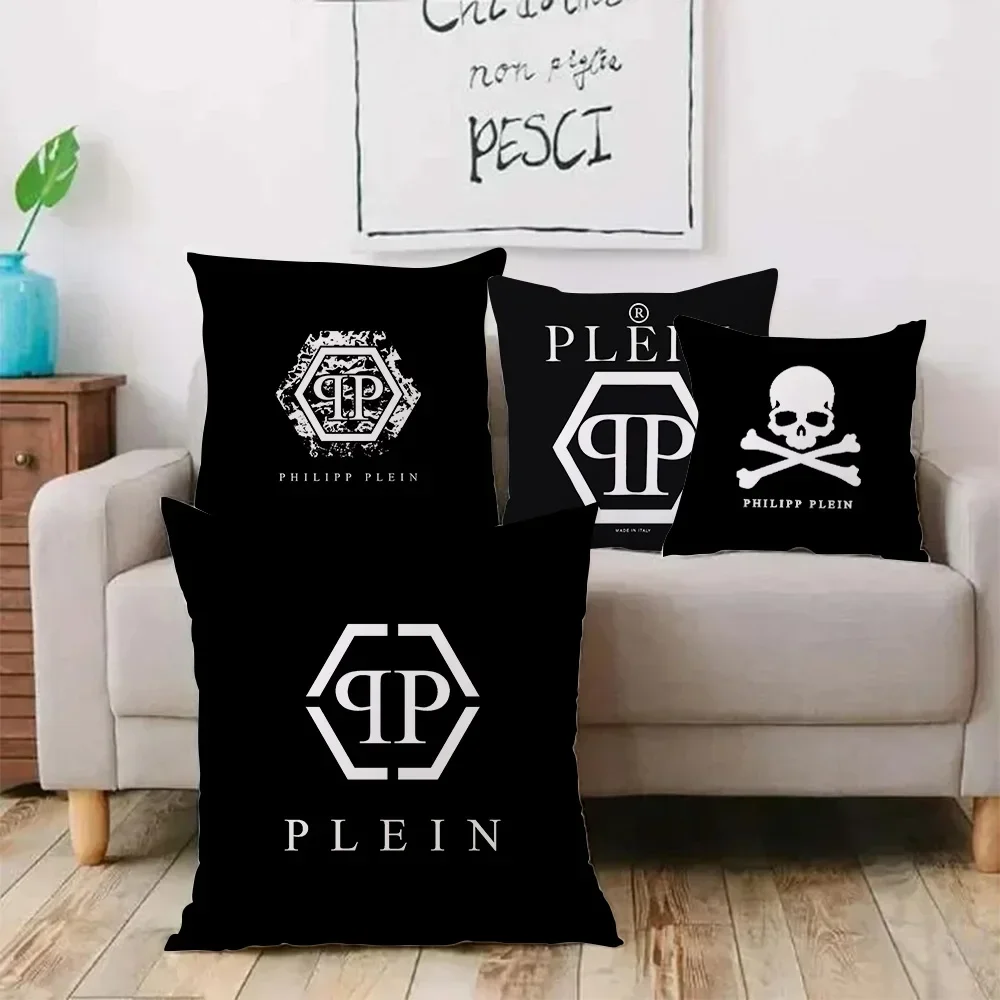 Football Pillow Covers Qp-P-PHILIPPS Football Club Decorative Home Double-sided Printing Short Plush Cushion P-PLEINS Cover