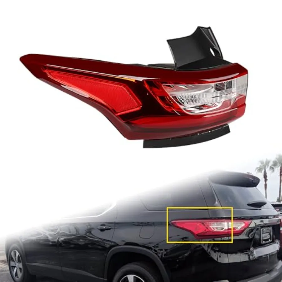 اليسار LED الفرامل الخارجي الذيل ضوء لمبة خلفية سائق الجانب LH متوافق مع 20182021 شيفروليه ترافيرس عالية البلاد RS LS L LT قبل