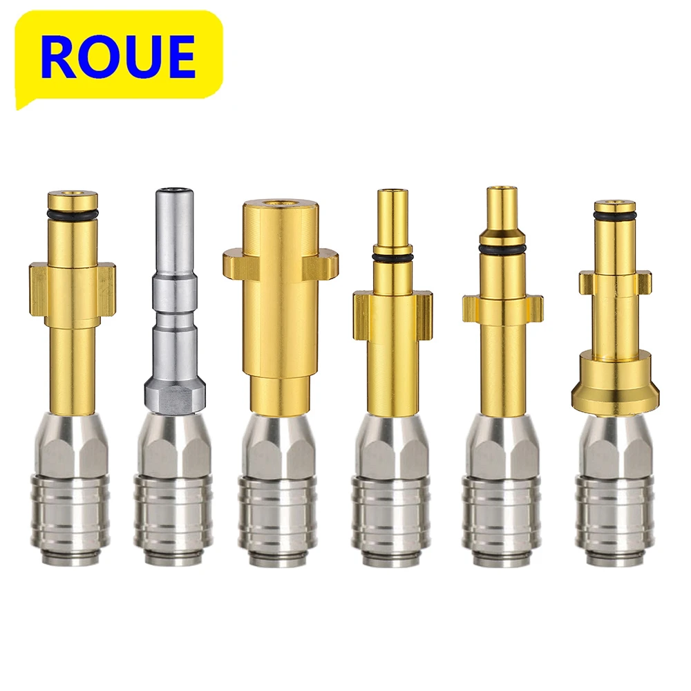 ROUE Car Washer 1/4 Automatic Quick Coupler Car Wash Cleaning for Karcher Connector Accessorie Parkside High Pressure Washer