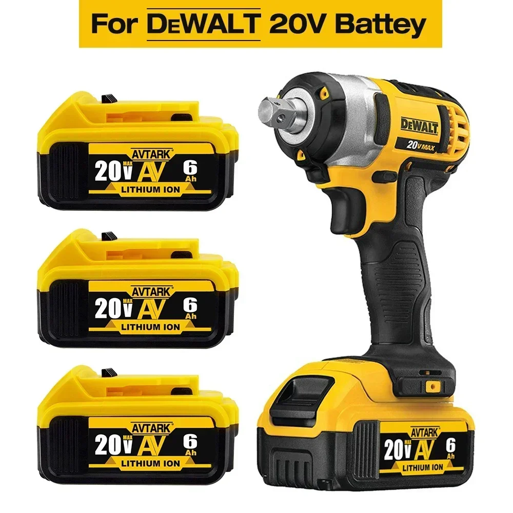 

2024 Upgrade 20V 6.0Ah 8.0Ah DCB200 Replacement Li-ion Battery for DeWalt MAX DCB205 DCB201 DCB203 power tool Batteries