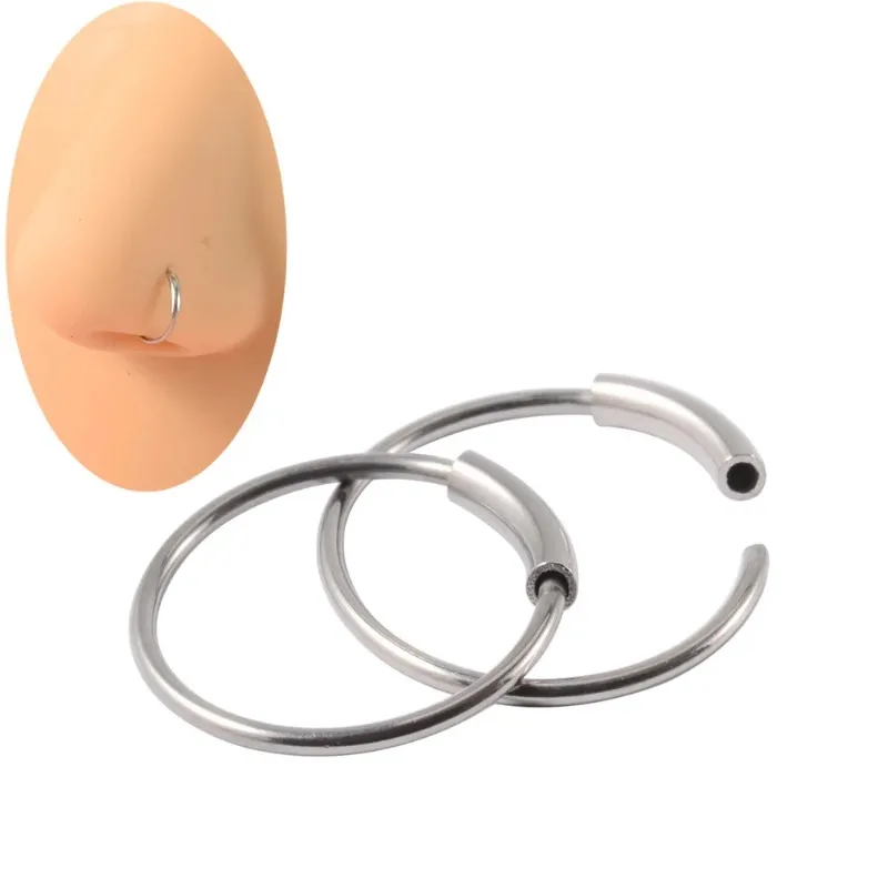 1 Pcs Stainless Steel Twisted Rope Stud Earrings Point Cone Ball Wrap Earrings Ear Bone Studs Circle Nose Rings