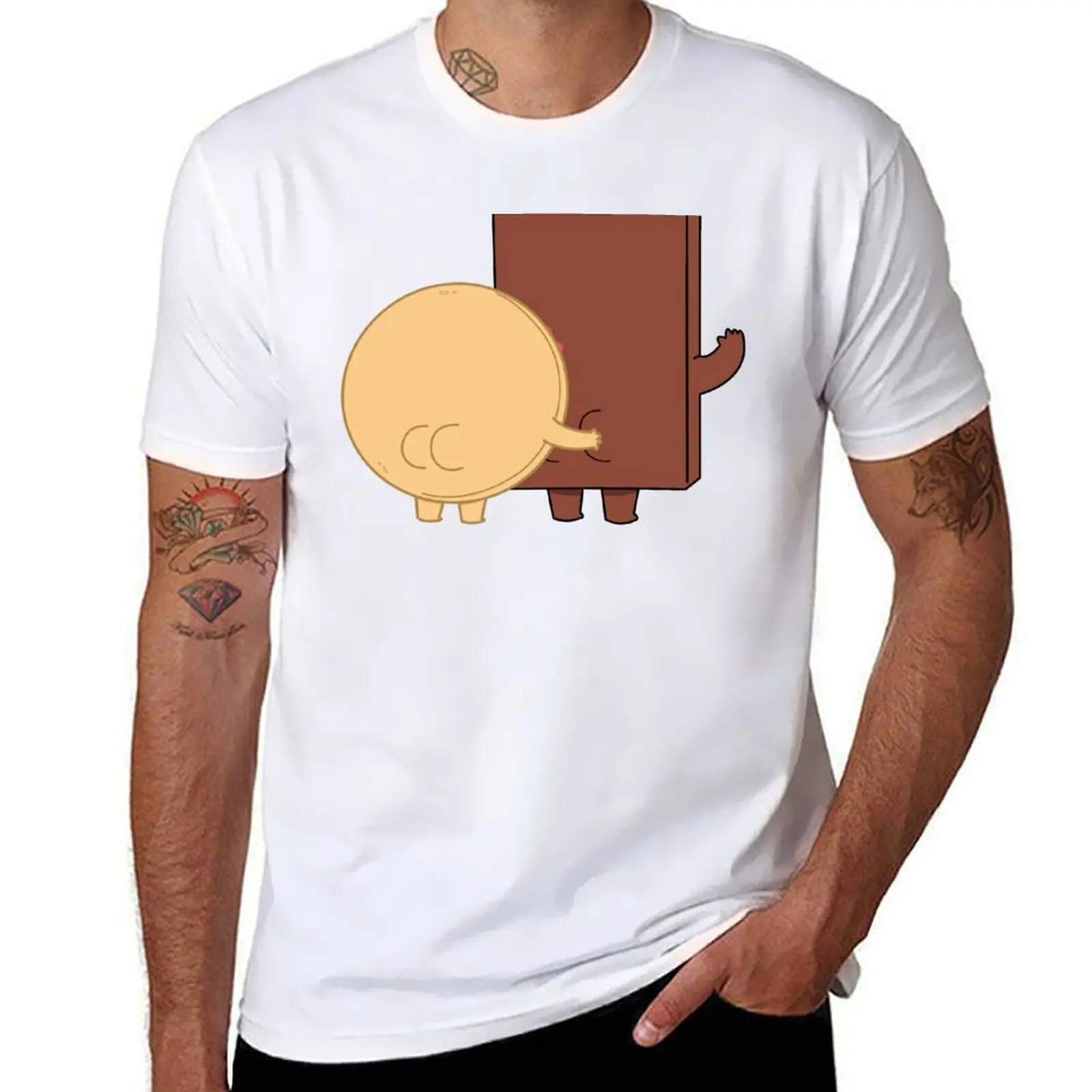 Camiseta Choco And Pancake Playing Mode, camisetas para hombre, paquete de Camiseta de algodón para hombre, Camiseta 100% de algodón