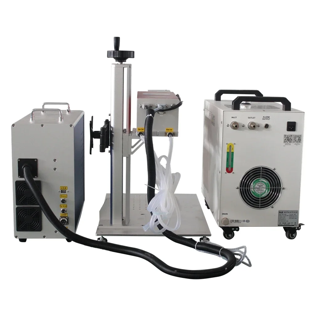 Customizable 3W 5W Laser Marking Machine Glass Engraving Metal Engraver Carving Machine With Chiller And Rortary Axis