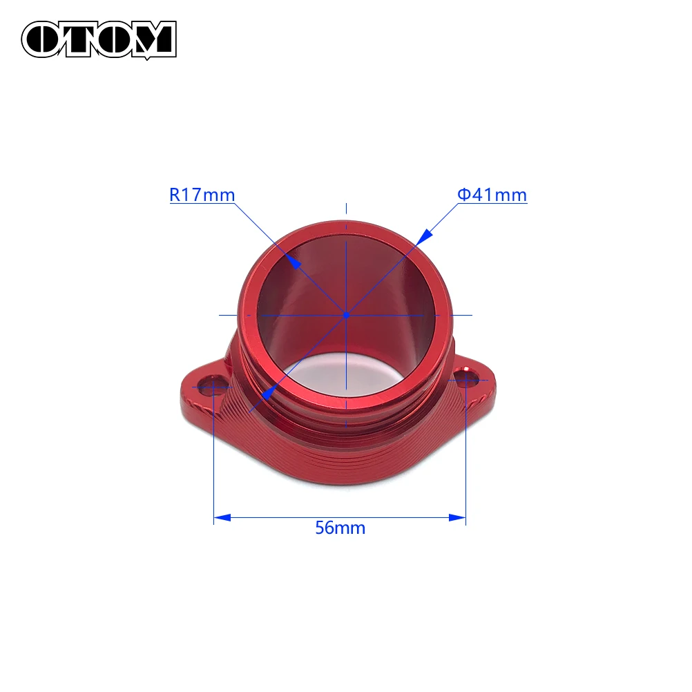 OTOM Multicolor Motorcycle Intake Manifold Pipe Carburetor Adapter 34mm CNC Aluminum Inlet Tube O-Ring For ZONGSHEN NC250 Parts