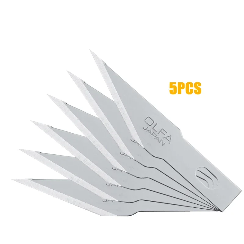 OLFA KB4-F/5, KB4-S/5, KB4-R/5 Spare Blade Art Knife Replacement Blades Craft Tools for AK-4 Carving Knives Parts Model Cutter