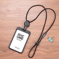 Lanyards Credential Holder Transparent Retractable Badge Reel With Lanyard Nurse Accessories For Work Removable Id Card