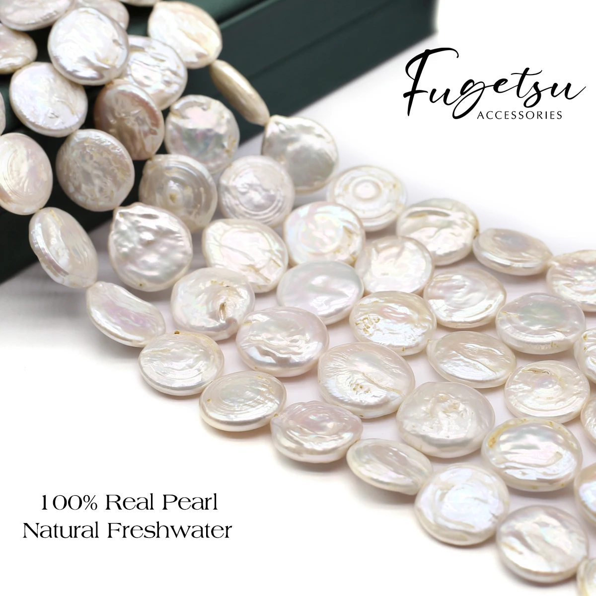 

Baroque Natural Freshwater Cultured Pearl Round Beads Charms for DIY Women Men Necklace Jewelry Making Accessories 16-17mm