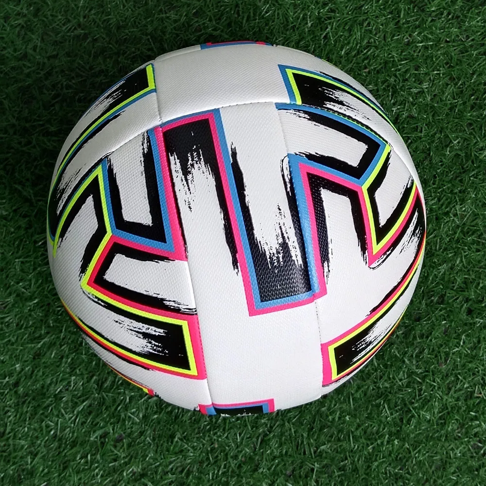 公式サイズ 5 サッカーボールチームマッチグループトレーニング PU レザープロサッカーボール屋外サッカー男性女性