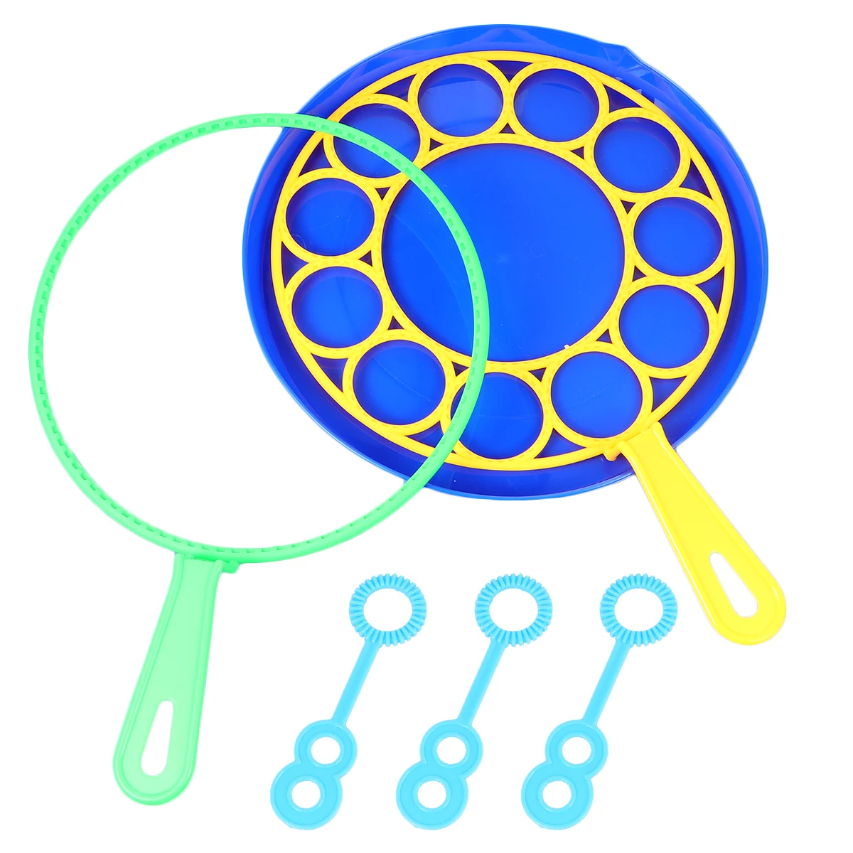 6pcs Blower Lightweight ABS Material Multi Bubbles Blowing Rings Shaped Design Bubbles Blowing Rings Set Fun Gift