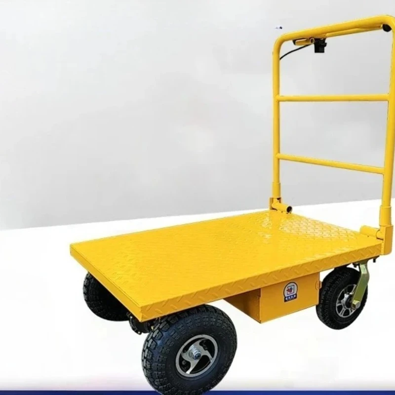 Electric flatbed truck, sand pulling portable electric folding trolley