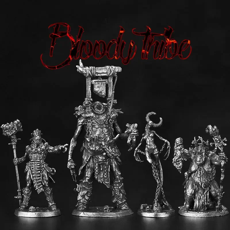 Metal Vintage Bloody Horde Giant Armor Warrior Samurai Statuette Figure Models Cool Ornaments for Men Garage Kits Decoration