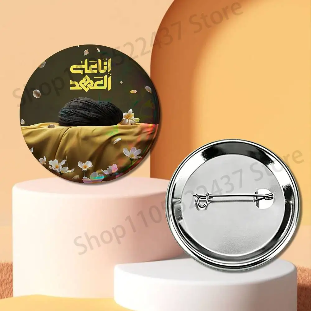 Supreme Leader of Iran K-Khamenei Brooches for Bag Decor Jewelry Accessories Gift 25/32/44/58/75mm Round Cartoon Badges