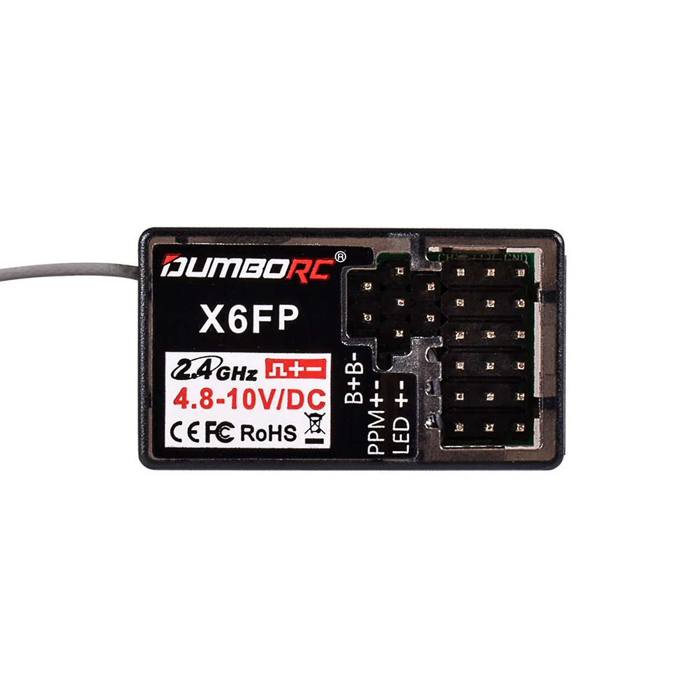 DUMBORC-X6FP RC استقبال مع وحدة مدرب اللاسلكية ، 6CH التحكم في المصباح ، الجهد العودة ، 2.4GHz الارسال ، X5P X6PM X10P X6P RC سيارة