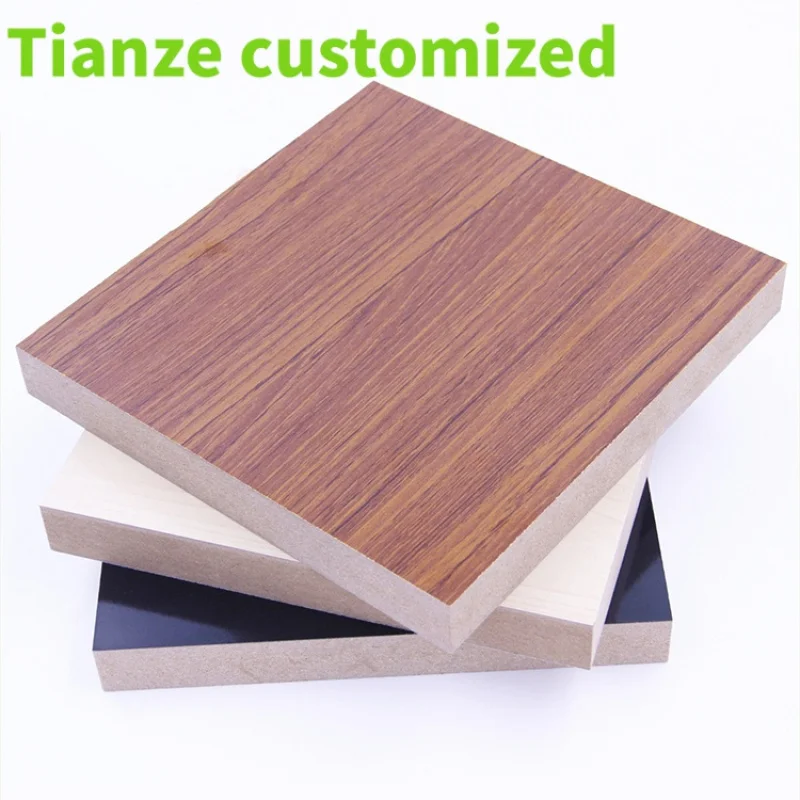 

(customized)4*8 laminated board Matte Uv Melamine 18mm MDF Professional Factory Fiberboard