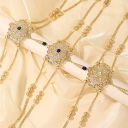 Moroccan Luxury Wedding Shoulder Chain Backpack With Large Gemstones Designed To Suit All Occasions