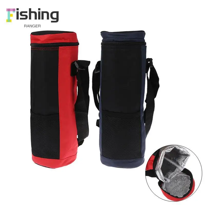 1Pc Water Bottle Cooler Tote Bag Insulated Holder Carrier Cover Pouch for Travel 32.5x10.5x10.5cm