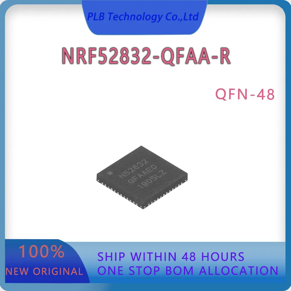 

Оригинальная новая электронная система NRF52832 NRF52832-QFAA-R QFN-48, интегральная схема, беспроводная радиочастотная система на чипе, микросхема