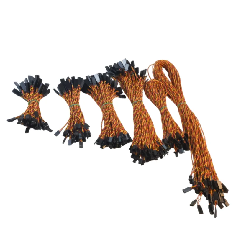 

10pcs of 10/15/20/30/50/100cm JR servo extension cable 30 core twisted wire high current anti-interference