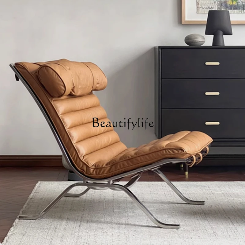 Design Leisure Chair Living Room High-End Retro Italian Recliner