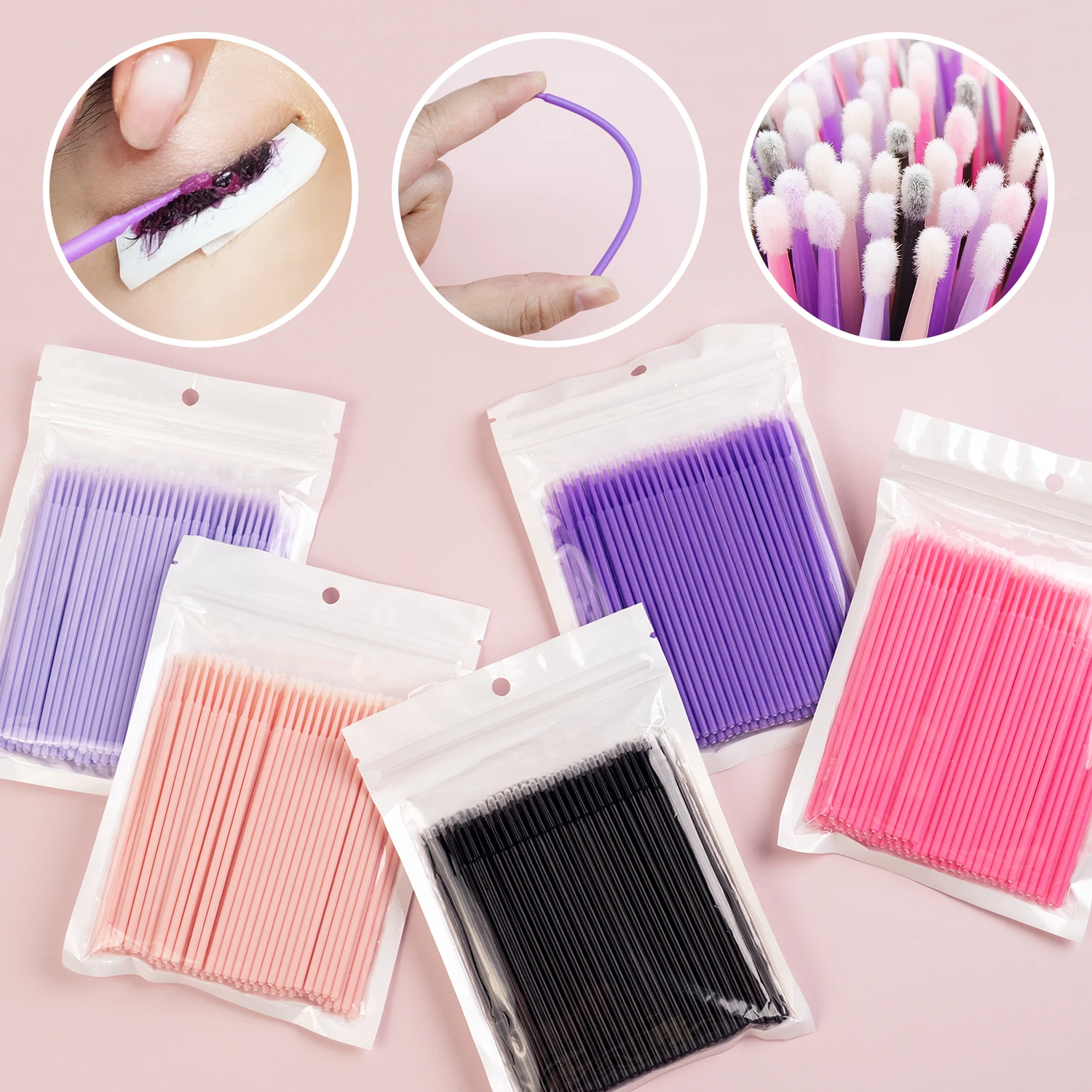 Eyelash Extension Cleaning - SEEDEW 100Pcs Alat Pembersih Ekstensi Bulu