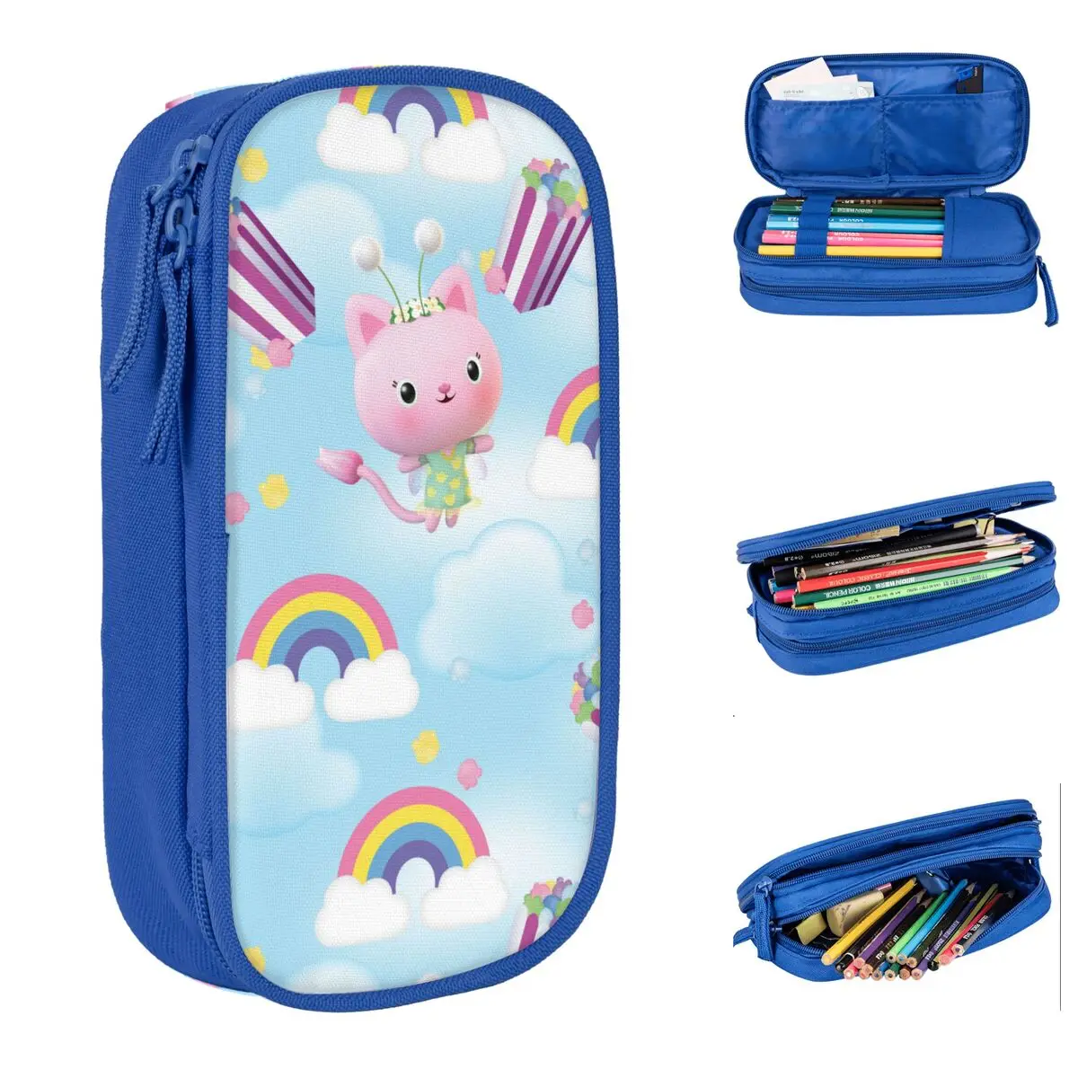 New Gabby Dollhouse Pencil Cases Pencilcases Pen for Student Big Capacity Bags School Supplies Gifts Stationery