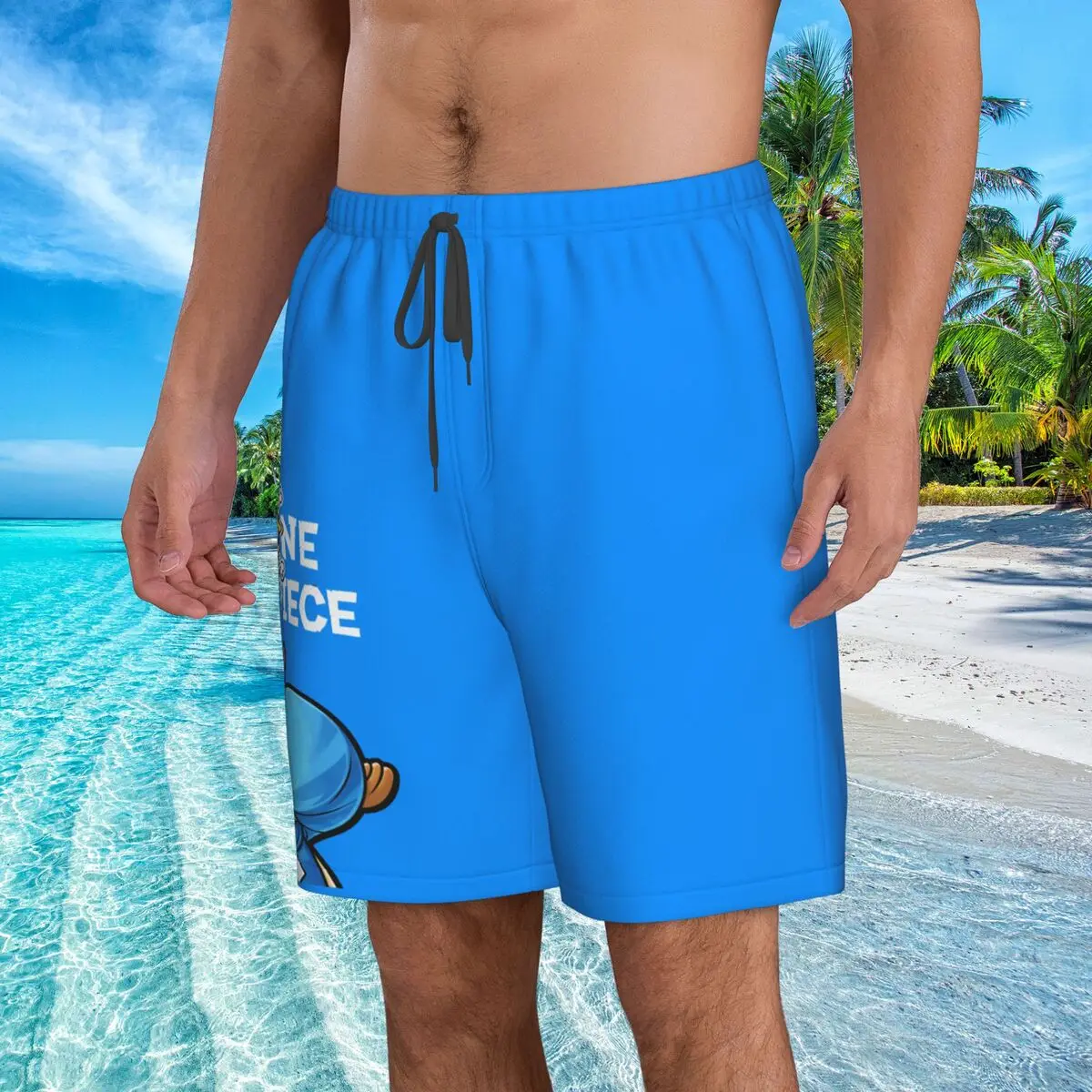 Beach Shorts One Piece Anime 3D Mens Briefs Men Swimming Shorts