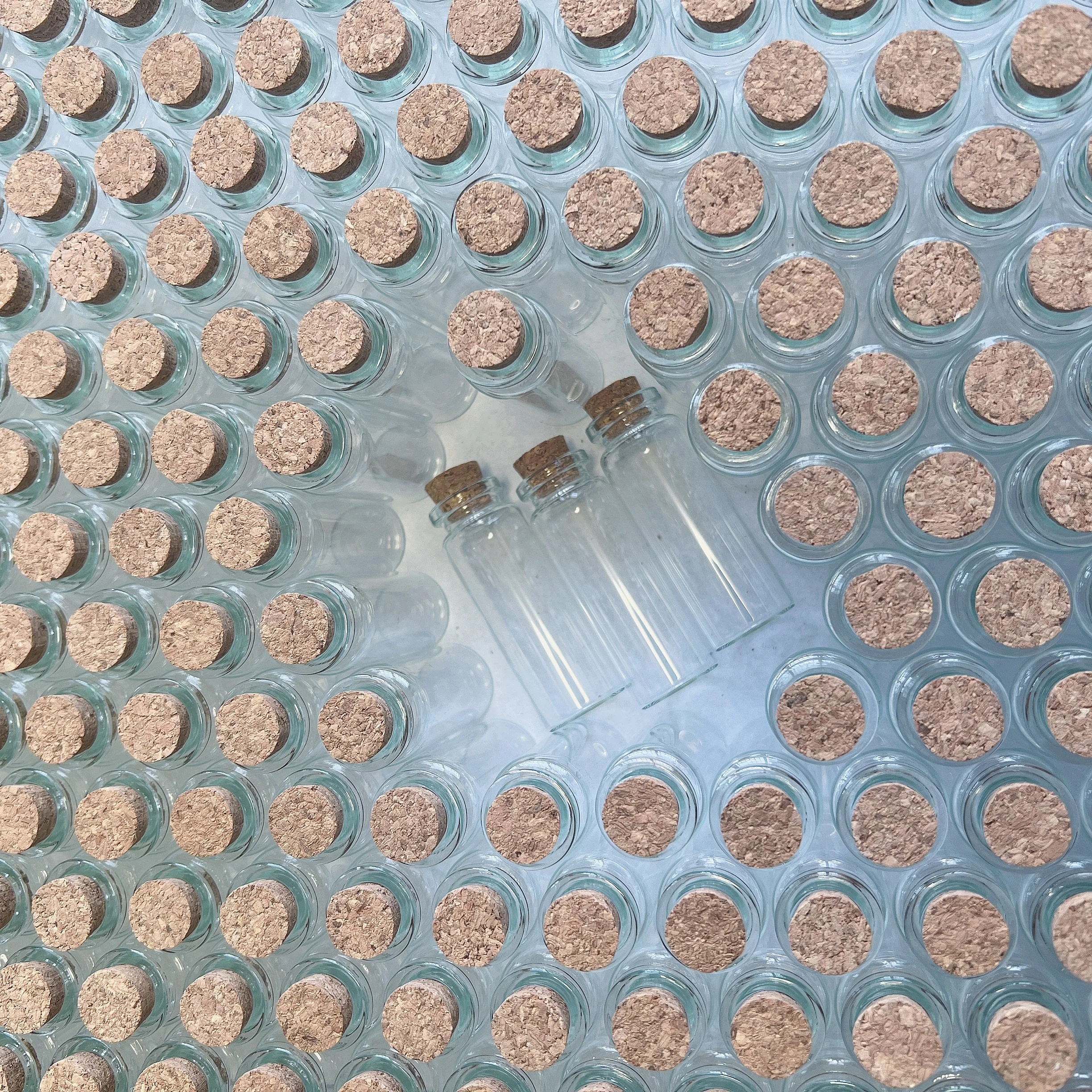 50/100 Pcs 12ml Small Glass Test tube 22×60mm Glass Bottles With Cork Stopper Diy Crafts Tiny Empty Glass Jars Mini Vials Gift