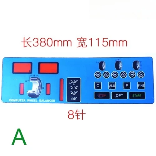 For Wheel Balancer Control Panel Membrane Touch Switch Keypad Display Faceplate