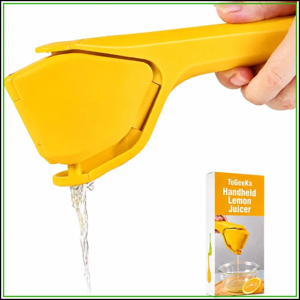 Effortless Manual Citrus Juicer, Foldable Space-Saving Design for Lemons, Limes, Oranges