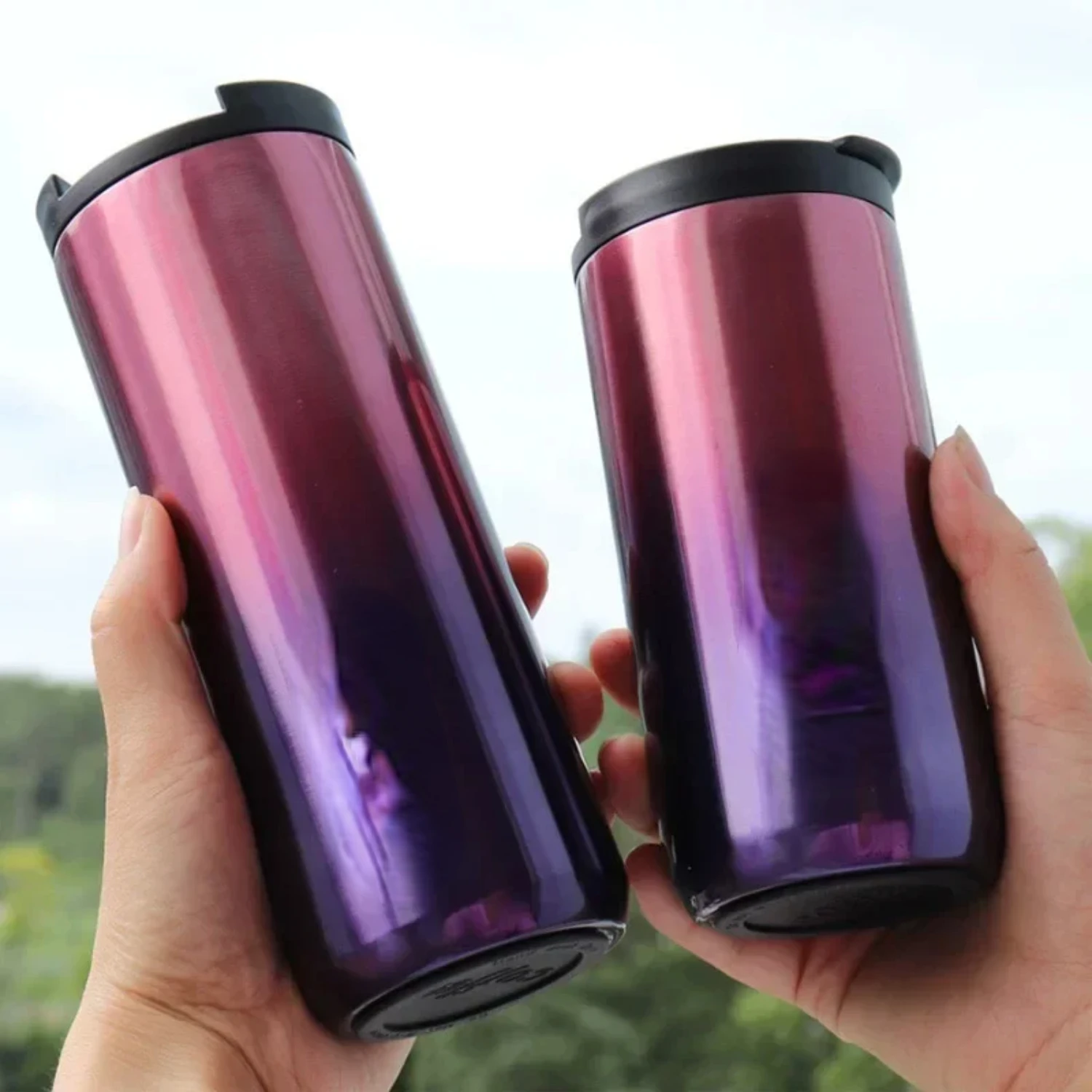 

350ml/500ml Double Stainless Steel 304 Coffee Mug Leak-Proof Thermos Mug Travel Thermal Cup Thermosmug Water Bottle Gifts