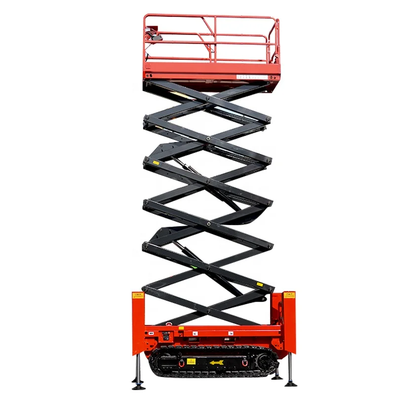 High Quality Scissor Lift 6-16m Aerial Platform Lift Hydraulic Aerial Construction Work Manlift Platform Electric Scissor Lift