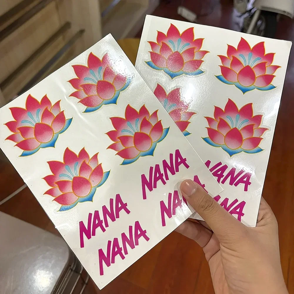 NANA Anime Oosaki Nana Cosplay Lotus Flower Waterproof Fake Tattoo Stickers Tattooing Halloween Masquerade Accessories Prop