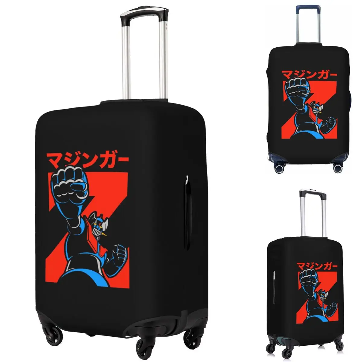 

Mazinger Z Goldorak Actarus Grendizer Mask Suitcase Cover Protection Elastic Travel Luggage Protector Covers for 18-32 Inch