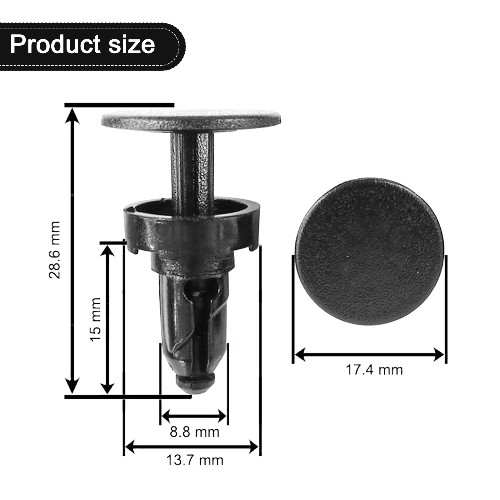 

10PCS Wiper Fairing Clip 10PCS Wiper Cowl 10PCS/set 91508-S50-003 Black For Honda Moulding Trim New Plastic Practical
