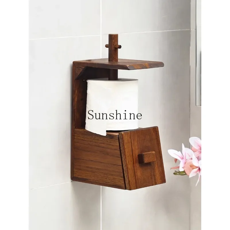 

Creative Roll Paper Rack Toilet Storage Rack Kitchen Tissue Rack